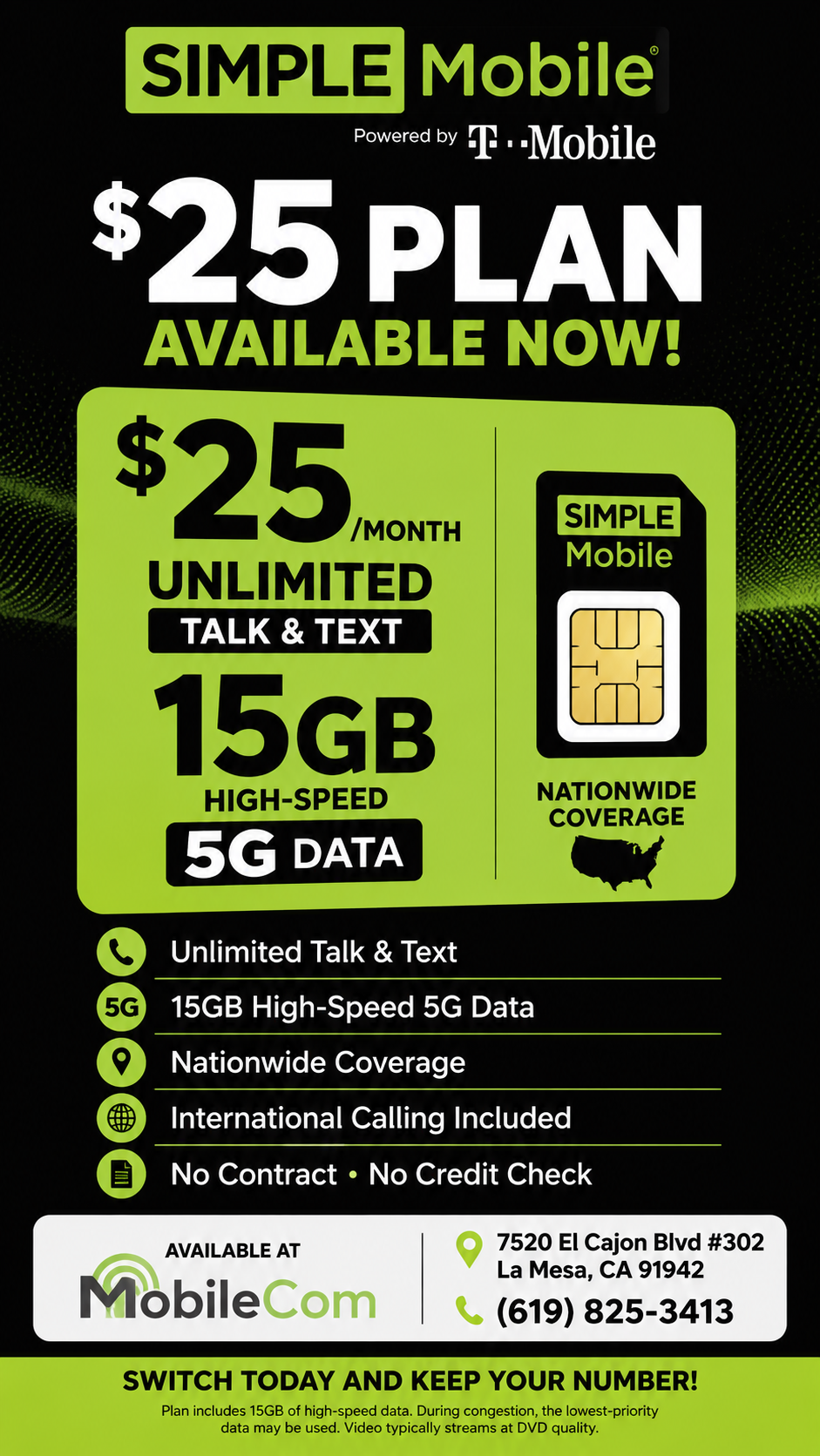 Simple Mobile for sale at MobileCom Repair